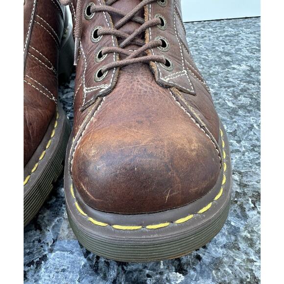 Dr Martens Y2K Vintage 9764 Brown Oxford Lace Up Chunky Shoes Size US 13 main image 9